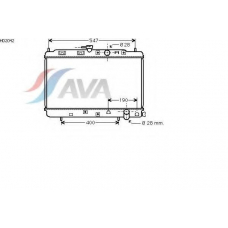 HD2042 AVA Радиатор, охлаждение двигателя