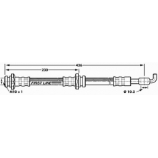 FBH7062 FIRST LINE Тормозной шланг