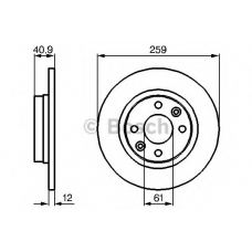 0 986 479 B79 BOSCH Тормозной диск