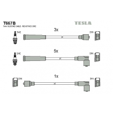 T667B TESLA Комплект проводов зажигания