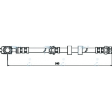 HOS3513 APEC Тормозной шланг