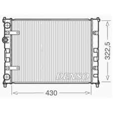 DRM26007 DENSO Радиатор, охлаждение двигателя