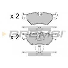 BP2599 BREMSI Комплект тормозных колодок, дисковый тормоз