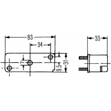 2KA 003 168-027 HELLA Фонарь освещения номерного знака