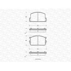 363702160697 MAGNETI MARELLI Комплект тормозных колодок, дисковый тормоз