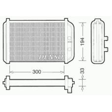 DRR09033 DENSO Теплообменник, отопление салона