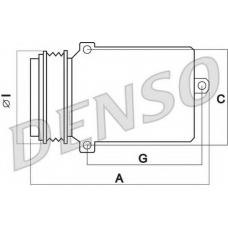 DCP02047 DENSO Компрессор, кондиционер