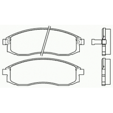 P 54 032 BREMBO Комплект тормозных колодок, дисковый тормоз