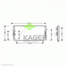 94-6074 KAGER Конденсатор, кондиционер