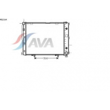 MS2164 AVA Радиатор, охлаждение двигателя