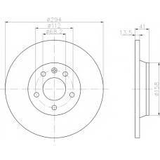 8DD 355 106-662 HELLA PAGID Тормозной диск