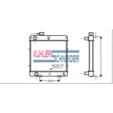 0700501 KUHLER SCHNEIDER Радиатор, охлаждение двигател