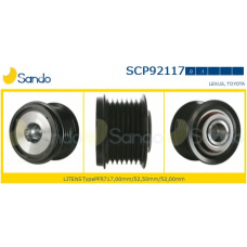 SCP92117.0 SANDO Ременный шкив, генератор