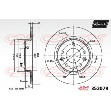 853079.6980 MAXTECH Тормозной диск