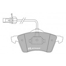 LVXL1129 MOTAQUIP Комплект тормозных колодок, дисковый тормоз