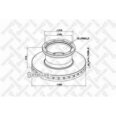 85-00708-SX STELLOX Тормозной диск