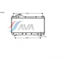 TO2297 AVA Радиатор, охлаждение двигателя