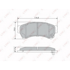 BD5118 LYNX Bd-5118 колодки тормозные передние mazda 6 1.8-2.5 07]