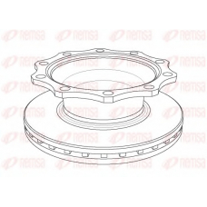 NCA1078.20 KAWE Тормозной диск