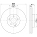 MDC2052 MINTEX Тормозной диск