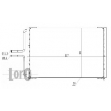 042-016-0037 LORO Конденсатор, кондиционер