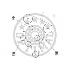 SK-1683 OPTIMAL Комплект ремня ГРМ