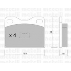 22-0015-0 METELLI Комплект тормозных колодок, дисковый тормоз