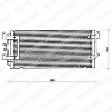 TSP0225075 DELPHI Конденсатор, кондиционер