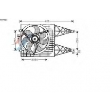 VW7513 AVA Вентилятор, охлаждение двигателя