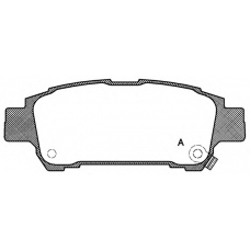 BPA0820.02 OPEN PARTS Комплект тормозных колодок, дисковый тормоз