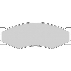 FD827N NECTO Комплект тормозных колодок, дисковый тормоз