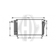 8654110 DIEDERICHS Конденсатор, кондиционер