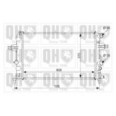 QER2459 QUINTON HAZELL Радиатор, охлаждение двигателя