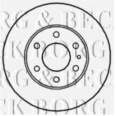 BBD4709 BORG & BECK Тормозной диск