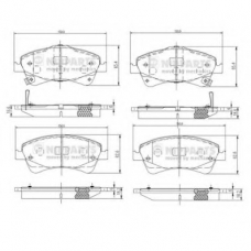 N3602133 NIPPARTS Комплект тормозных колодок, дисковый тормоз