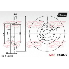 865002.6880 MAXTECH Тормозной диск