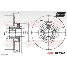 875348.6881 MAXTECH Тормозной диск