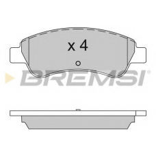 BP3504 BREMSI Комплект тормозных колодок, дисковый тормоз