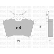 22-0100-1 METELLI Комплект тормозных колодок, дисковый тормоз