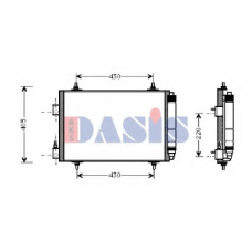 062001N AKS DASIS Конденсатор, кондиционер