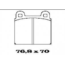 BL1081A1 FTE Колодки тормозные