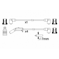 0 986 357 190 BOSCH Комплект проводов зажигания