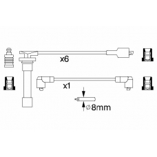 0 986 356 788 BOSCH Комплект проводов зажигания