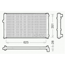 DRM26001 DENSO Радиатор, охлаждение двигателя