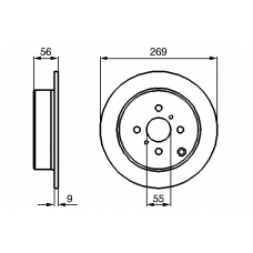 0 986 479 087 BOSCH Тормозной диск