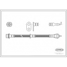 19036211 CORTECO Тормозной шланг