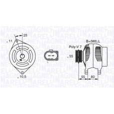 063533250530 MAGNETI MARELLI Генератор