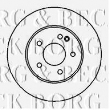 BBD5000 BORG & BECK Тормозной диск