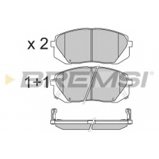 BP3358 BREMSI Комплект тормозных колодок, дисковый тормоз