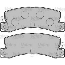 598984 VALEO Комплект тормозных колодок, дисковый тормоз